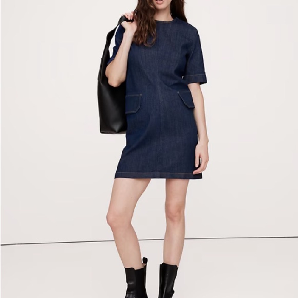 Banana Republic Dark Blue Mini Dress NWT